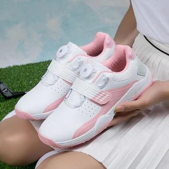 2023 Новая женская обувь для гольфа Уличная Профессиональная обувь для гольфа Женская комфортная тренировочная обувь Женская обувь для ходьбы по траве
