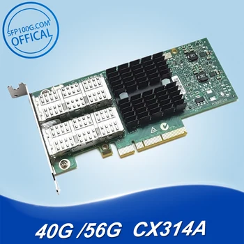 Mellanox-Ethernet MCX314A-BCCT CX314A Doble Puerto, Ethernet, QSFP, сетевая карта, ConnectX-3 Pro, 40GbE