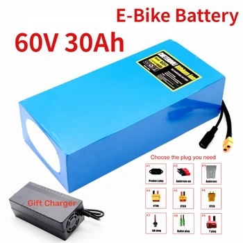 Аккумулятор для электровелосипеда 60V 40Ah 30ah 20ah 25ah 15ah Литий-ионный аккумулятор Комплект для Переоборудования велосипеда Bafang High Power Protection 60v battery