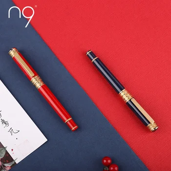 N9 Высококачественная Бизнес-Ручка С Позолоченным Пером 24K, Чернильная Ручка, Мужской Офисный Подарочный Набор, Подарочная коробка Для Специальных Литературных И художественных