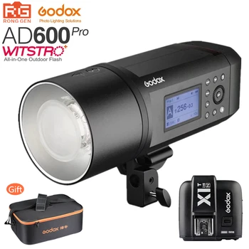 Godox AD600Pro AD600 Pro HSS 1/8000 s TTL 2,4 G Беспроводная наружная вспышка для фотосъемки + триггер X1T-N для зеркальной камеры Nikon