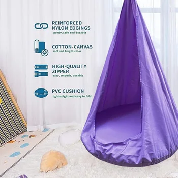 Детский надувной гамак длиной 100 см, качели, прочный и удобный в переноске, надувная подушка, подвесной стул, маленькая палатка