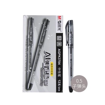 M & G 0,5 мм, гелевая ручка с черными чернилами, ручка для подписи, высококачественная ручка, офисная ручка, школьные принадлежности, канцелярские принадлежности для письма