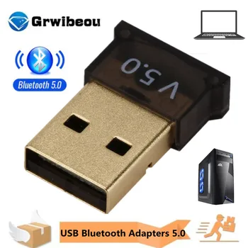 GRWIBEOU USB Bluetooth-Адаптеры 5.0, Беспроводной Компьютерный адаптер, Мини-приемник-передатчик Bluthooth Для ПК, Компьютерный динамик, Аудио