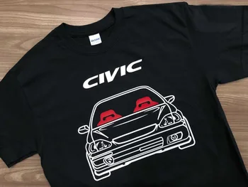 Горячая распродажа 2019, футболка из 100% хлопка для любителей классических японских автомобилей Civic EK (тип 1), футболка