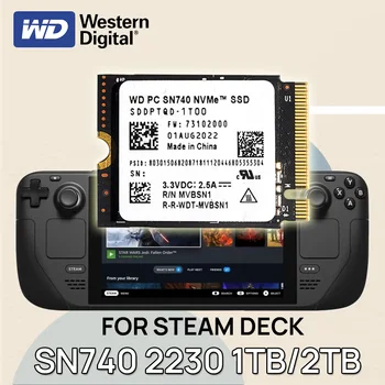Western Digital WD 2230 SN740 2 ТБ 1 ТБ NVMe PCIe 4,0 M.2 SSD для Rog Ally Steam Deck GPD Surface Ноутбук Планшетный Мини ПК Компьютер