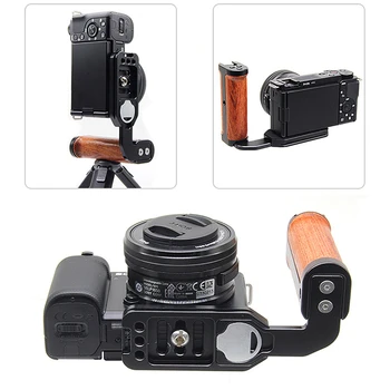 Прочная камера, Левая L-образная быстроразъемная пластина, Боковая деревянная ручка, Универсальные аксессуары для камеры